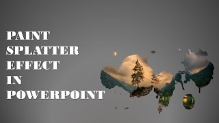 Create Paint Splatter Effect in PowerPoint || Using WC Rhesus B Bta Font ||
