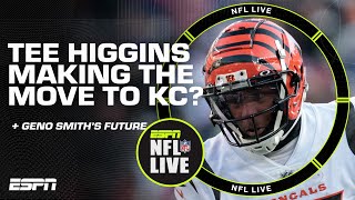Could the Chiefs land Tee Higgins in free agency? 👀 + Geno Smith's future in Seattle | NFL Live