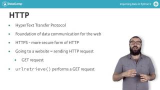 Python tutorial: HTTP requests to import data from the web