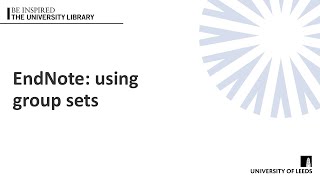 EndNote 21: Using Group Sets