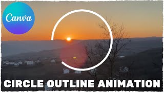 Circle Outline Animation Tutorial in Canva