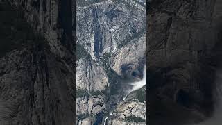 走这条trail可以到优胜美地瀑布上面去 This trail lead to the top of Yosemite Fall