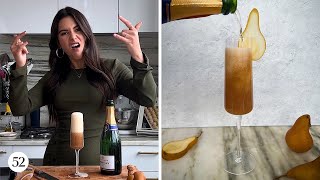 A Warming Spiced Pear Bellini | Drinks52