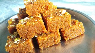 Halwai Style Mohanthal Recipe | Moist, Soft and Danedar Mohanthal Recipe | Besan Barfi |મોહનથાળ