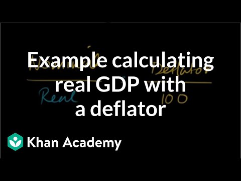 Example Calculating Real GDP with a Deflator Example Calculating Real GDP with a Deflator
