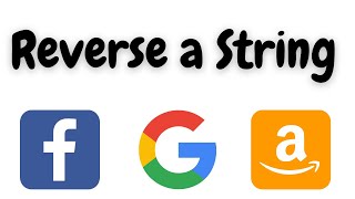 Reverse a String | reverse string leetcode | reverse string python | leetcode 344