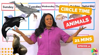 Ocean Animals - Songs for Kids - Circle Time with Ms. Monica - Preschool Lessons -  Episode 12