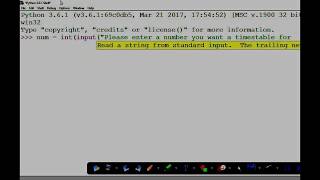 Python multiplication table using a for loop. Code explained at the end