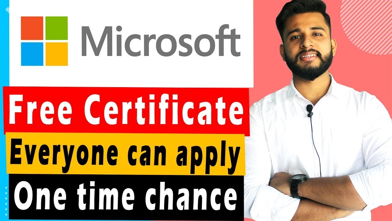 FREE Microsoft Certificate | Get FREE Certificate | FREE Certificate ...