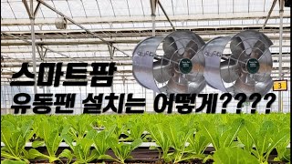 스마트팜 유동팬 설계는 어떻게??? / 유동팬/ 온실  공기유동