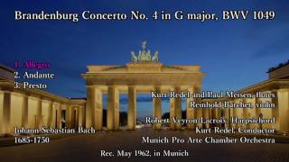 Bach: Brandenburg Concerto No. 4, Redel (1962) バッハ ブランデンブルク協奏曲 第4番 レーデル