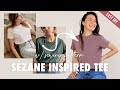 Perfect Everyday Women's T-shirt DIY | How to sew an easy Sézane inspired Tee