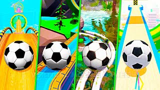 Going Balls vs Sky Rolling Balls vs Rollance vs Action Balls - Soccer Balls Battle - What is Better?
