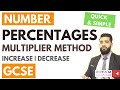 Calculate Percentage Increase/Decrease Multiplier Method | GCSE CALCULATOR |