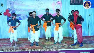 Mastu mastu hudugi banldu remix songs dance performance by children Sharada school Kappagallu