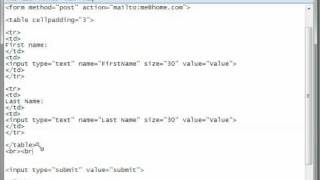 HTML Tutorial 17 - More Forms