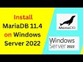 How to download and install MariaDB 11.4 on Window Server 2022 | How to install MariaDB |2024 update