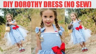 DIY No Sew Dorothy Dress - Wizard of Oz