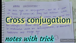 |Cross conjugation |notes with easy understanding| organic chemistry notes| MSc semester notes