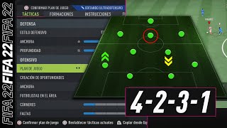 FIFA 22 | COMO JUGAR con FORMACIÓN 4231 (PASO A PASO) | + Tácticas e instrucciones!