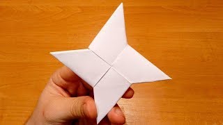 How To Make a Paper Ninja Star (Shuriken) - Origami and crafts