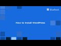 How to Install WordPress