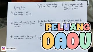 KUMPULAN SOAL PELUANG PELEMPARAN DADU YANG KELUAR DI UJIAN SEKOLAH‼️