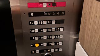 SUPER FAST Dover Traction Elevators @ Homewood Suites River North - Chicago, IL.