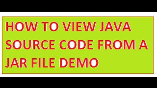TAMIL JAVA HOW TO VIEW SOURCECODE INSIDE A JAR FILE