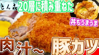 【閉店】肉の旨味が20倍！？20層を超えるとんかつは美味かった/とん㐂【北海道札幌グルメ】