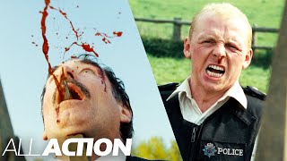 Simon Skinner Gets Impaled (Finale) | Hot Fuzz (2007) | All Action