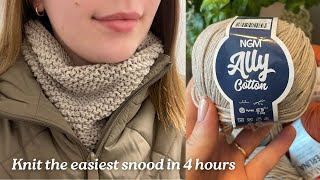 How to knit the EASIEST scarf in only 4 hours. 🧶