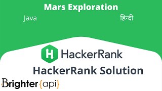 Hackerrank Algorithm String Section Mars Exploration Solved in Java in Hindi language