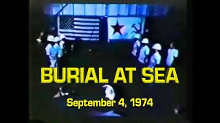 K129 Burial At Sea Ceremony On Glomar Explorer September 4, 1974