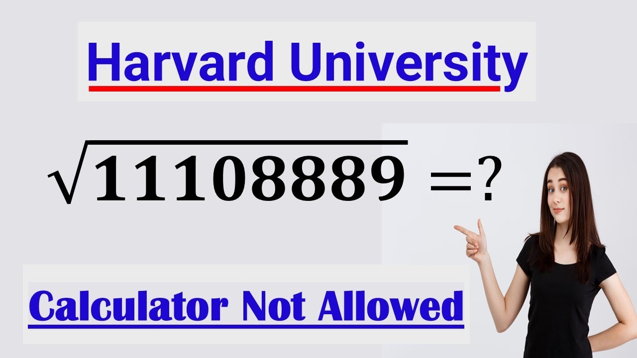 Solving A Harvard University Entrance Exam Youtube