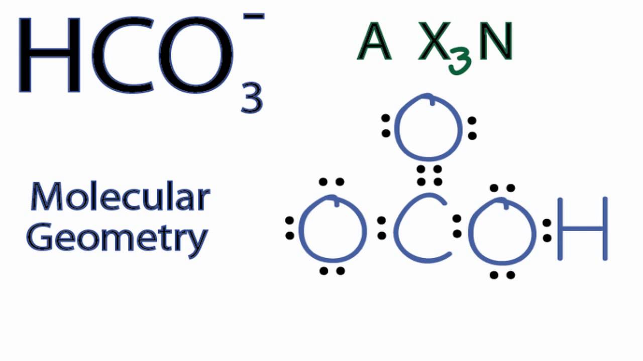 Hco3 Molecular Geometry Shape And Bond Angles Youtube