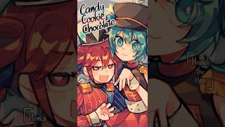 🍭CandyCookieChocolate🍫 キャンディークッキーチョコレート #vocaloid #speedpaint #shorts