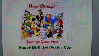 Happy Birthday Deaton Cox