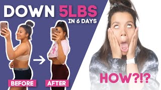 HOW I LOST 5LBS IN ONE WEEK WORKING OUT LESS! (LOSE WEIGHT FASTER TIPS)