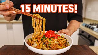 This 15 Minute Japanese Yaki Udon Will Change Your LIFE