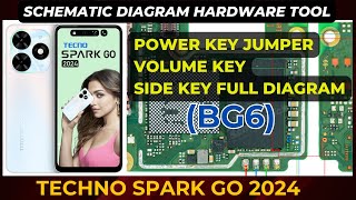 Techno spark go 2024 BG6 Power key On Off and Volume key not working | Schematic Diagram | DMR