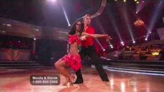 Nicole Scherzinger e Derek Hough  Samba @ Dancing With The Stars
