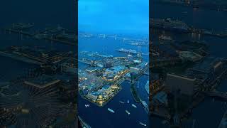 departure 出航する豪華客船　旅立ちの刻　#timelapse #yokohama #横浜夜景 #タイムラプス #みなとみらい #ランドマークタワー