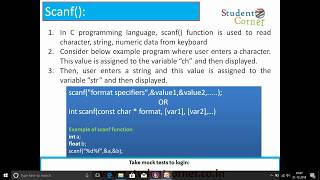 C Language - Basic Input and Output Functions