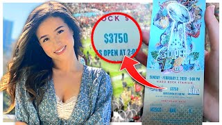 Staying in a $350,000 Suite at the SUPER BOWL! - Pokimane Miami Vlog