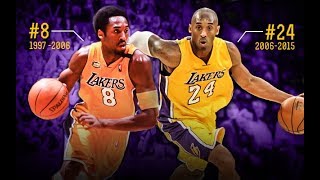 NBA史上第一人！篮球巨星科比KobeBryant所穿过的8号和24号球衣正式光荣 #退役！还创下NBA的新纪录，成为史上第一位同时有双球衣号码退役的球员！！！