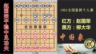 1981年全国象棋个人赛，平稳的局面怎么下？柳大华两招随手，赵国荣迅速打击致胜