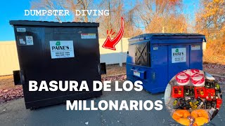 ♻️Dumpster DIVING BASURA DE LOS MILLONARIOS😱#dumpsterdiving #loquetiranenusa