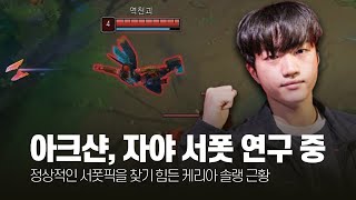 아크샨, 자야 서폿 연구 중! 케리아 1월 롤 매드무비 [T1 Keria Montage]