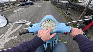 Vespa LX 150 First Ride! How is it in 2024? It's Great! Neighborhood Ride POV Bellingham, WA USA